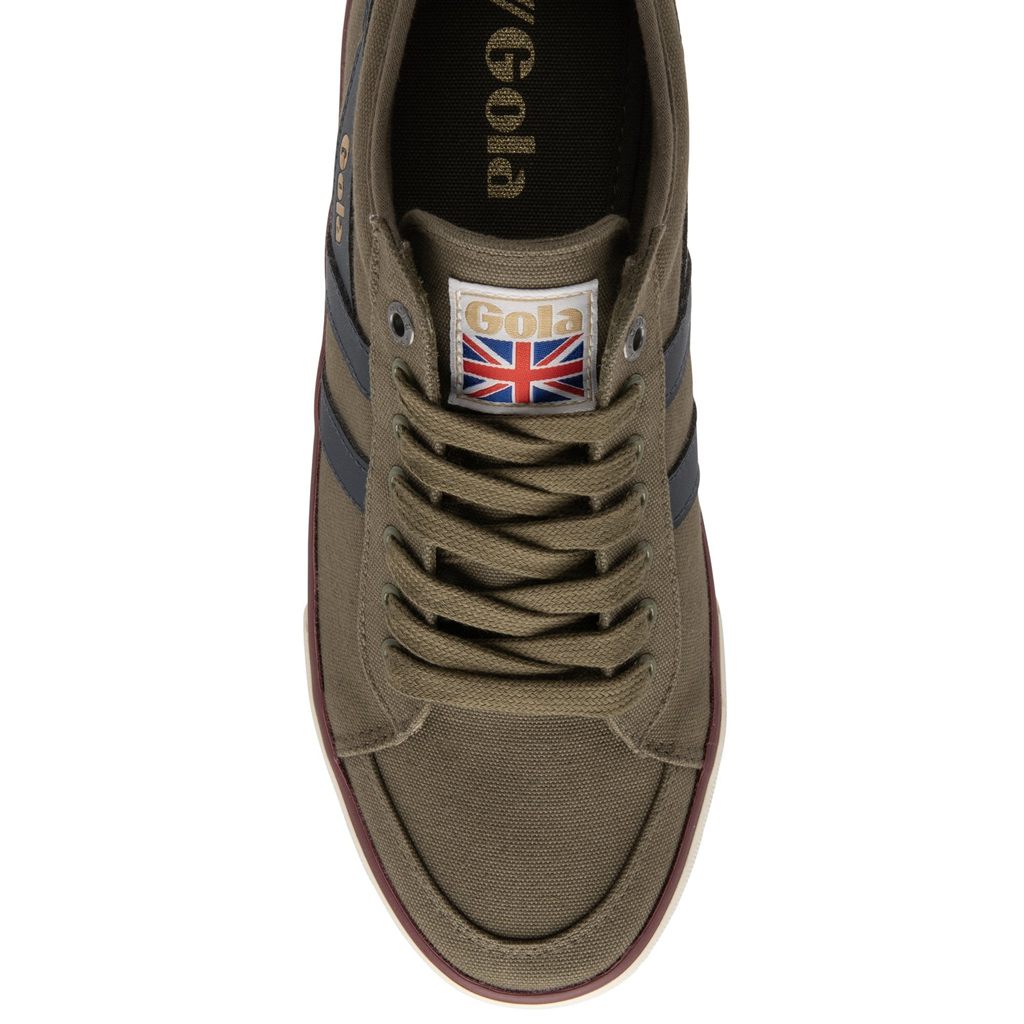 Gola Vegan Classics Comet Plimsoll Sneakers Khaki Granatowe Bordowe Polska | 0248OWVCI