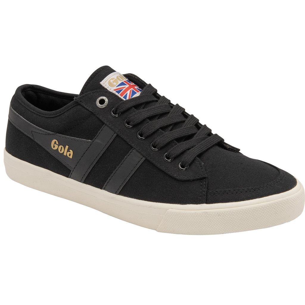 Gola Vegan Classics Comet Plimsoll Sneakers Czarne Czarne Białe Polska | 3965WVLCI
