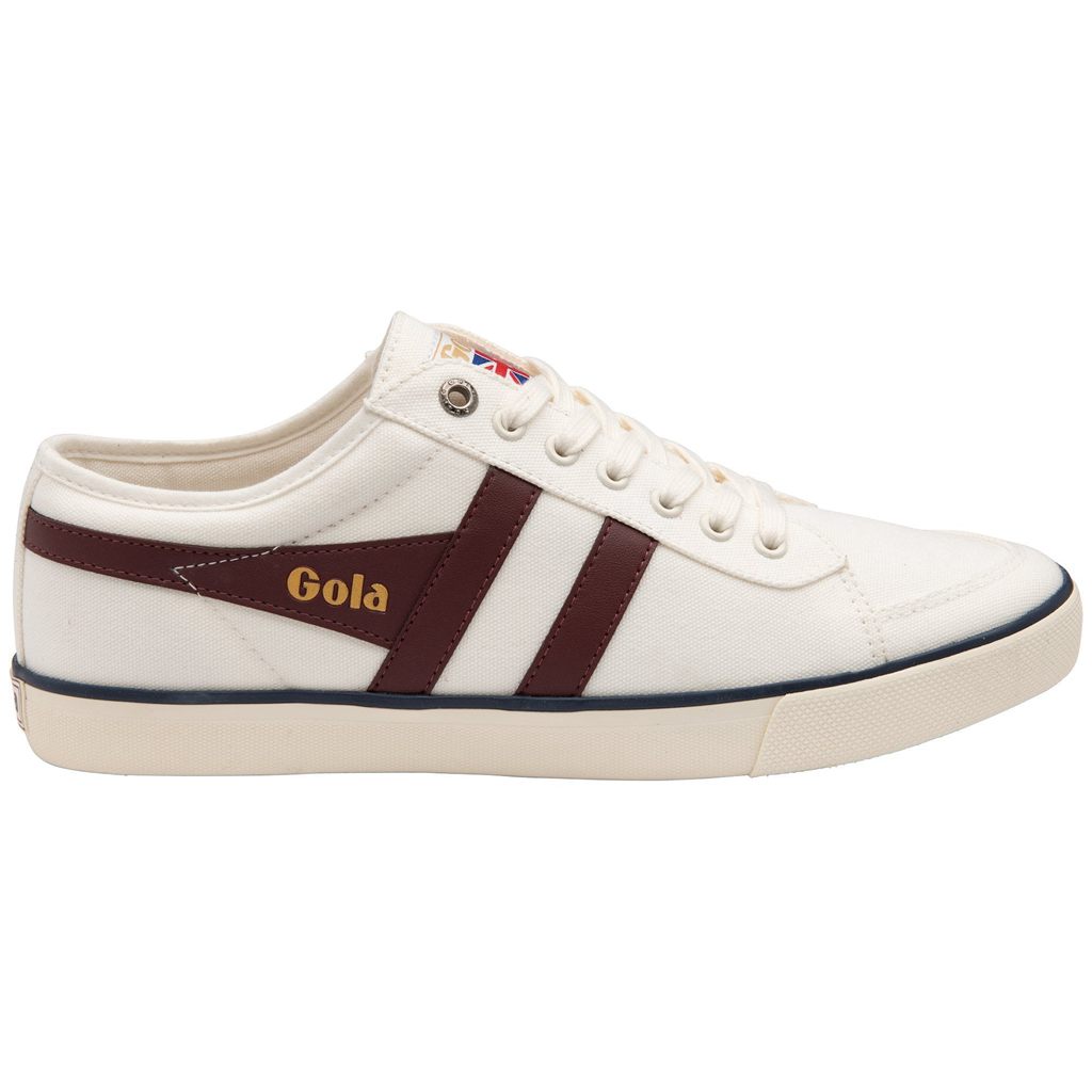 Gola Vegan Classics Comet Plimsoll Sneakers Białe Bordowe Granatowe Polska | 9524IOZKF