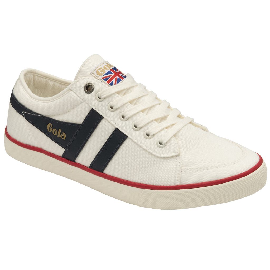 Gola Vegan Classics Comet Plimsoll Sneakers Białe Granatowe Czerwone Polska | 3901BDVLK