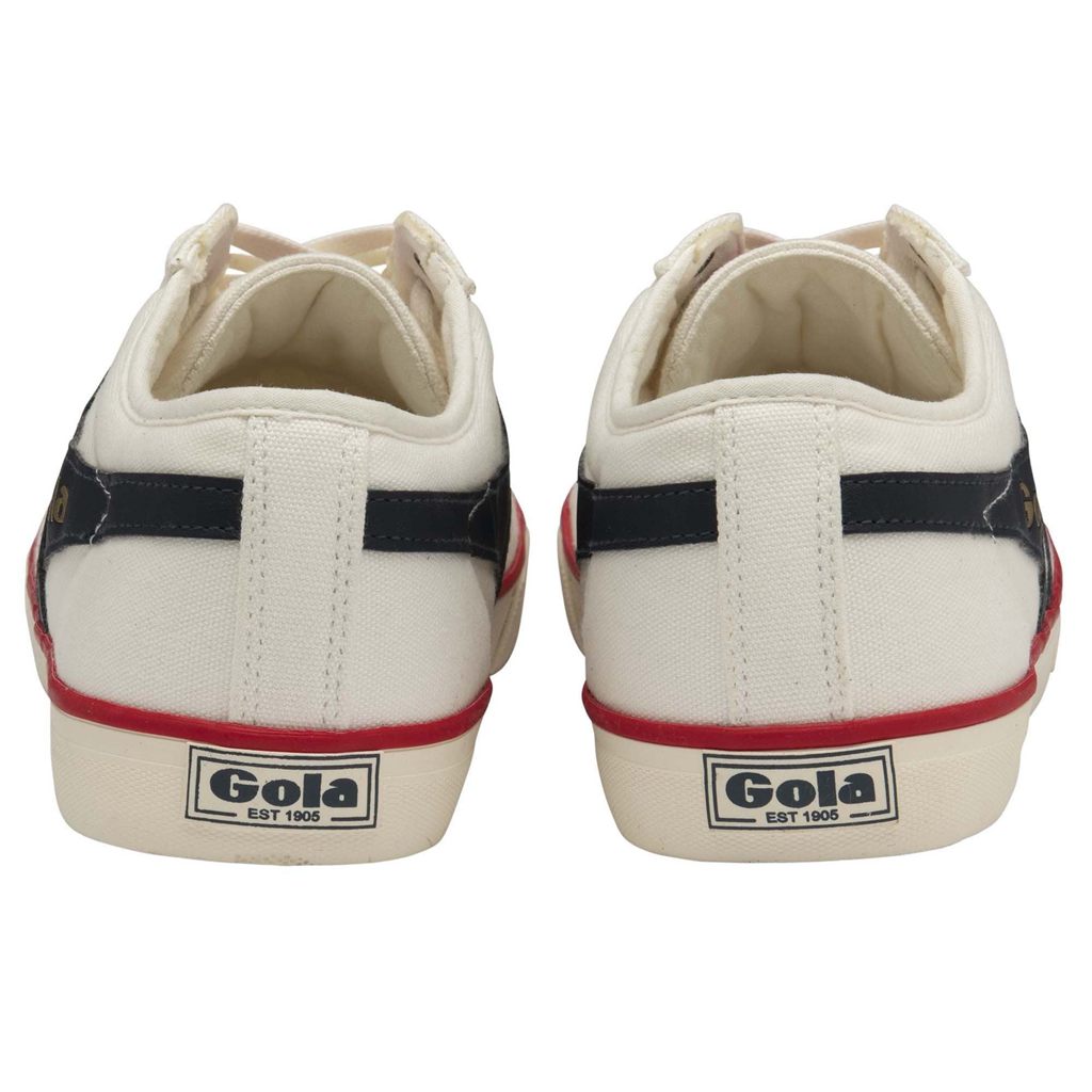 Gola Vegan Classics Comet Plimsoll Sneakers Białe Granatowe Czerwone Polska | 3901BDVLK