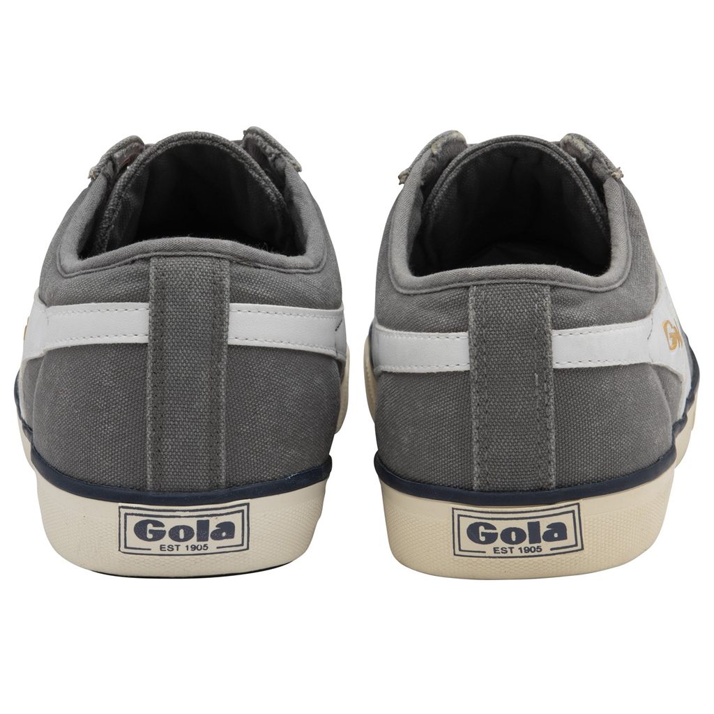 Gola Vegan Classics Comet Plimsoll Sneakers Białe Granatowe Polska | 6972QRBWM