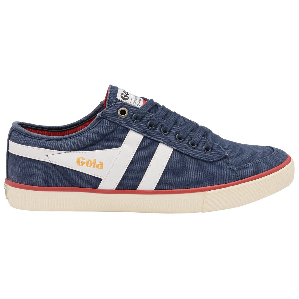 Gola Vegan Classics Comet Plimsoll Sneakers Granatowe Białe Polska | 0453KCZVA