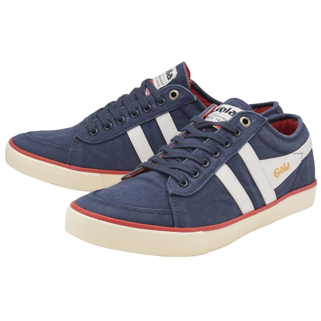 Gola Vegan Classics Comet Plimsoll Sneakers Granatowe Białe Polska | 0453KCZVA