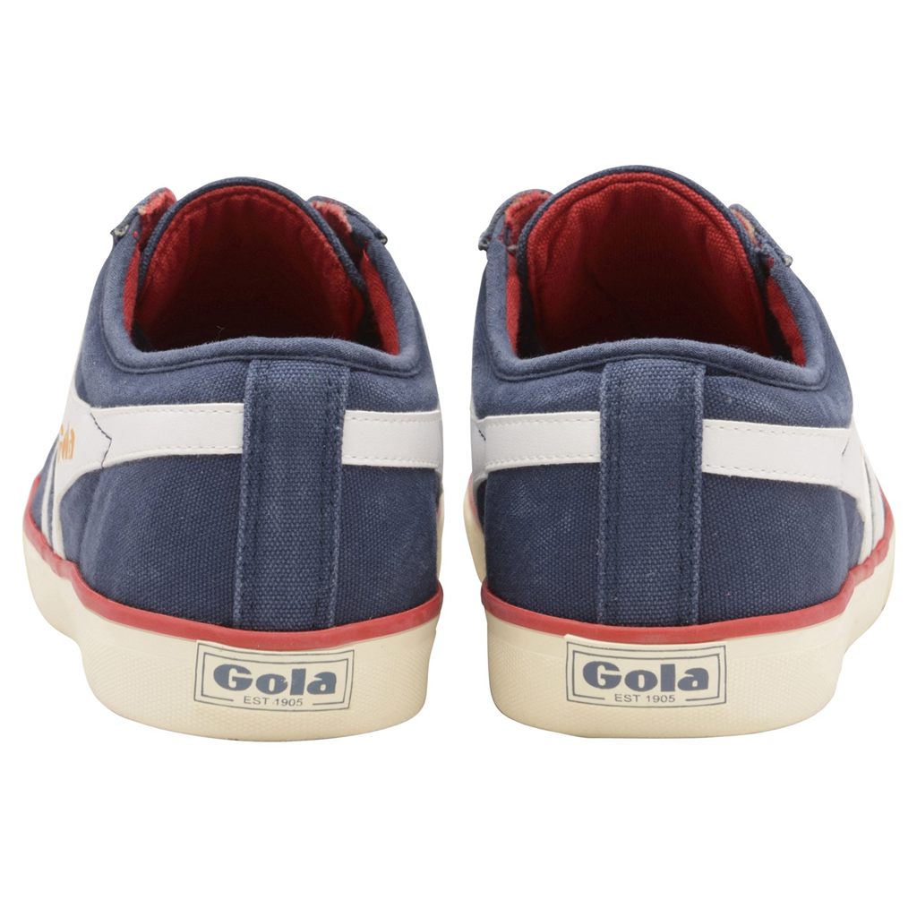 Gola Vegan Classics Comet Plimsoll Sneakers Granatowe Białe Polska | 0453KCZVA