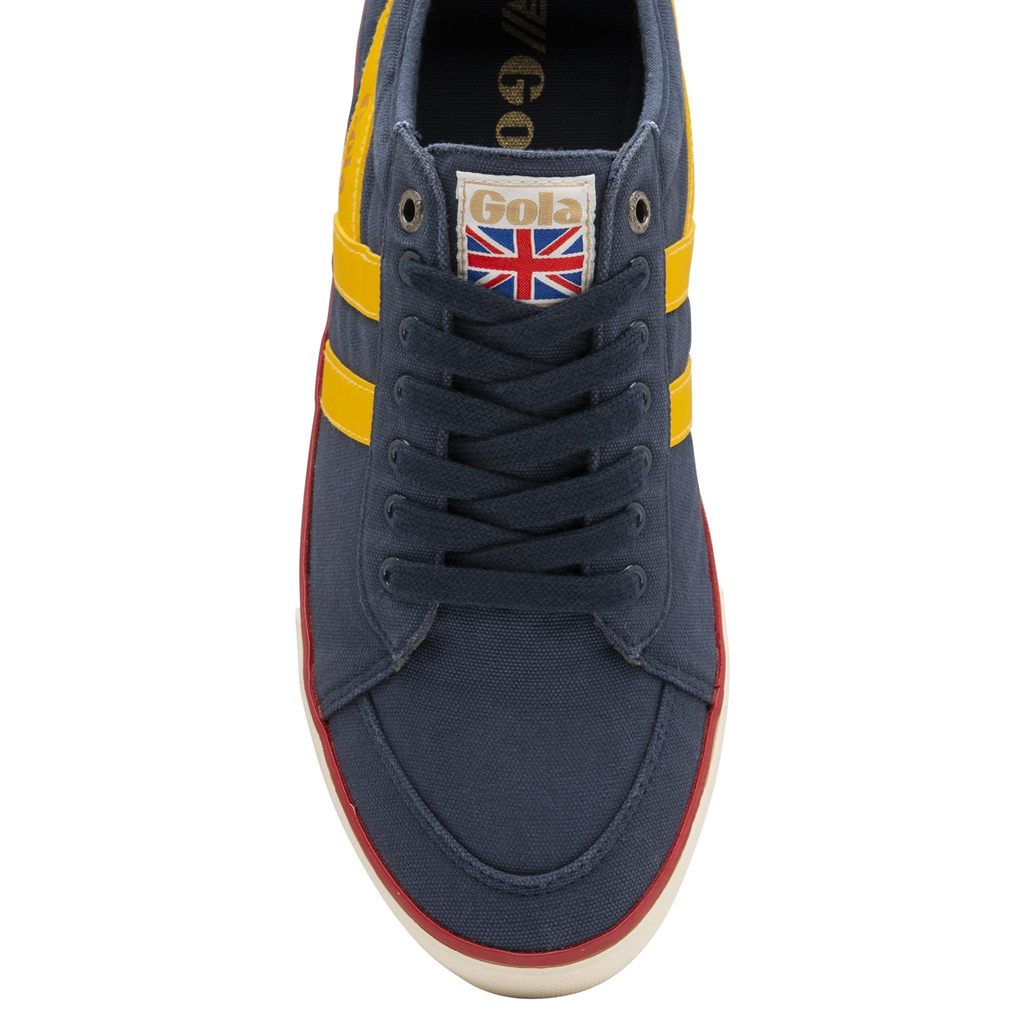 Gola Vegan Classics Comet Plimsoll Sneakers Granatowe Czerwone Polska | 2764JDGHB