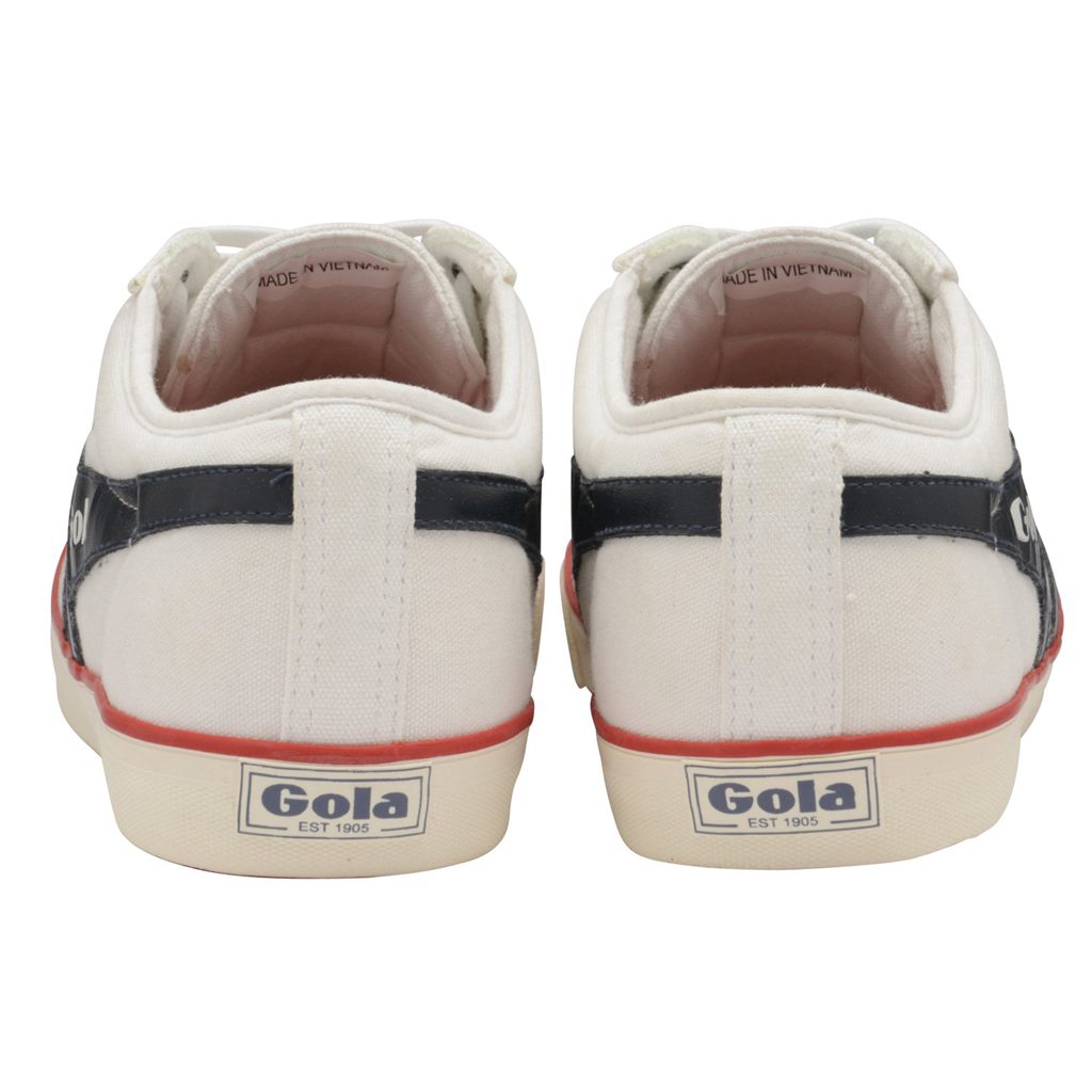 Gola Vegan Classics Comet Plimsoll Sneakers Białe Granatowe Czerwone Polska | 1795RWHOL