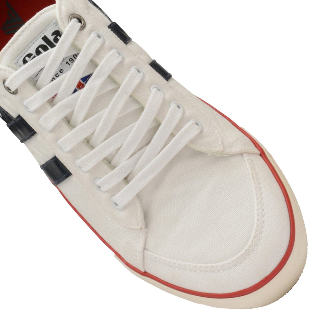 Gola Vegan Classics Comet Plimsoll Sneakers Białe Granatowe Czerwone Polska | 1795RWHOL