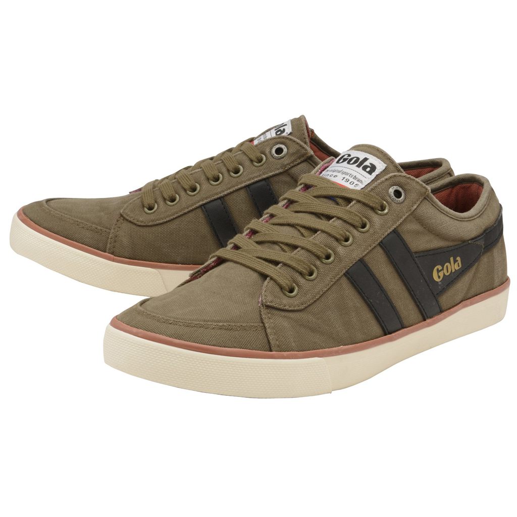 Gola Vegan Classics Comet Plimsoll Trainer Khaki Czarne Polska | 8524IWXVD