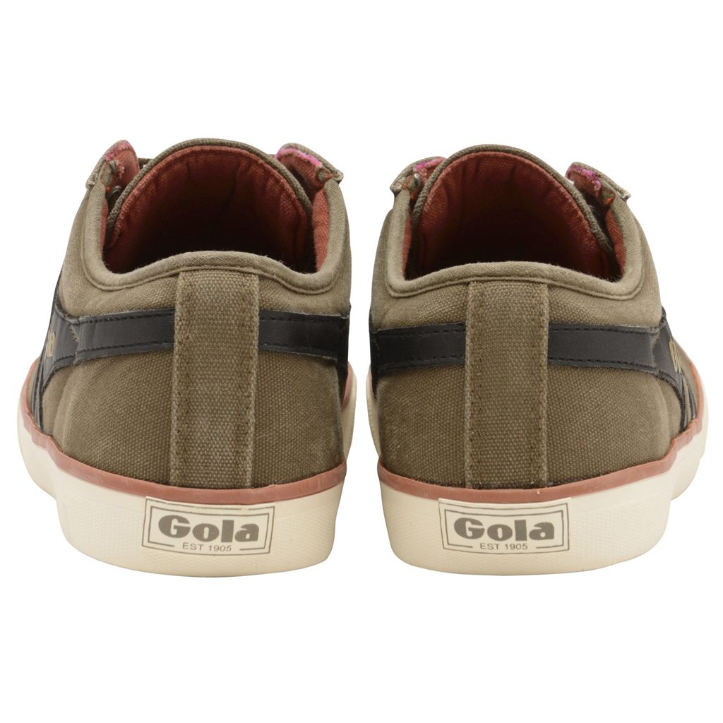 Gola Vegan Classics Comet Plimsoll Trainer Khaki Czarne Polska | 8524IWXVD