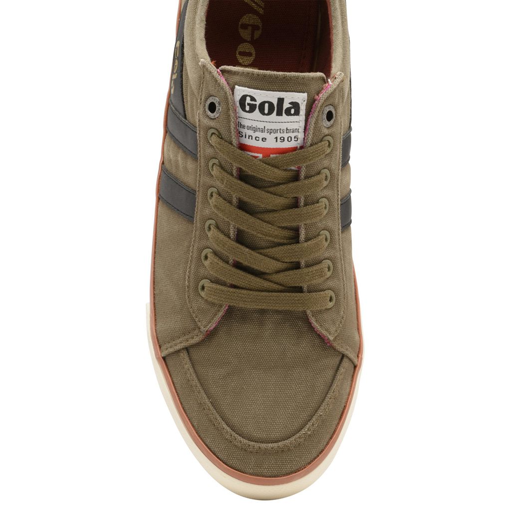 Gola Vegan Classics Comet Plimsoll Trainer Khaki Czarne Polska | 8524IWXVD