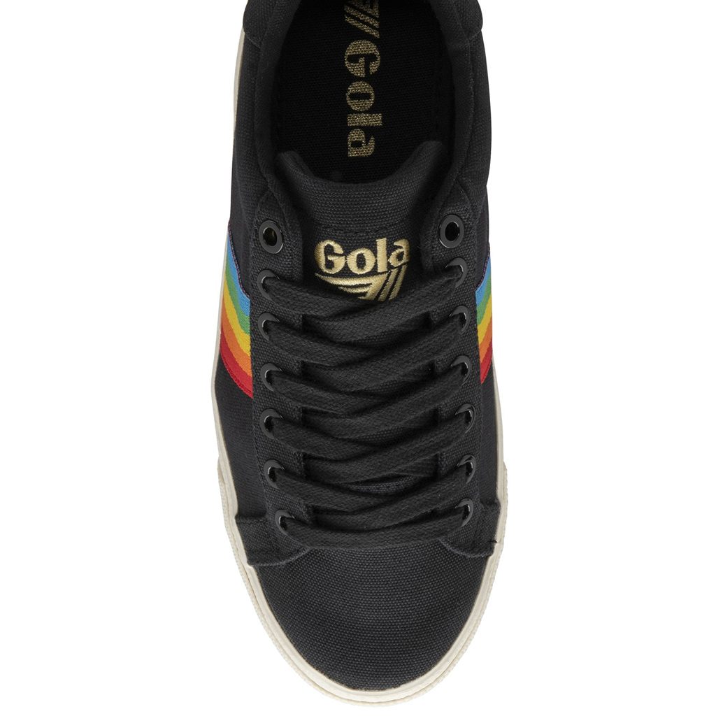 Gola Vegan Classics Orchid Platform Rainbow Shoes Czarne Polska | 8923JEMBH