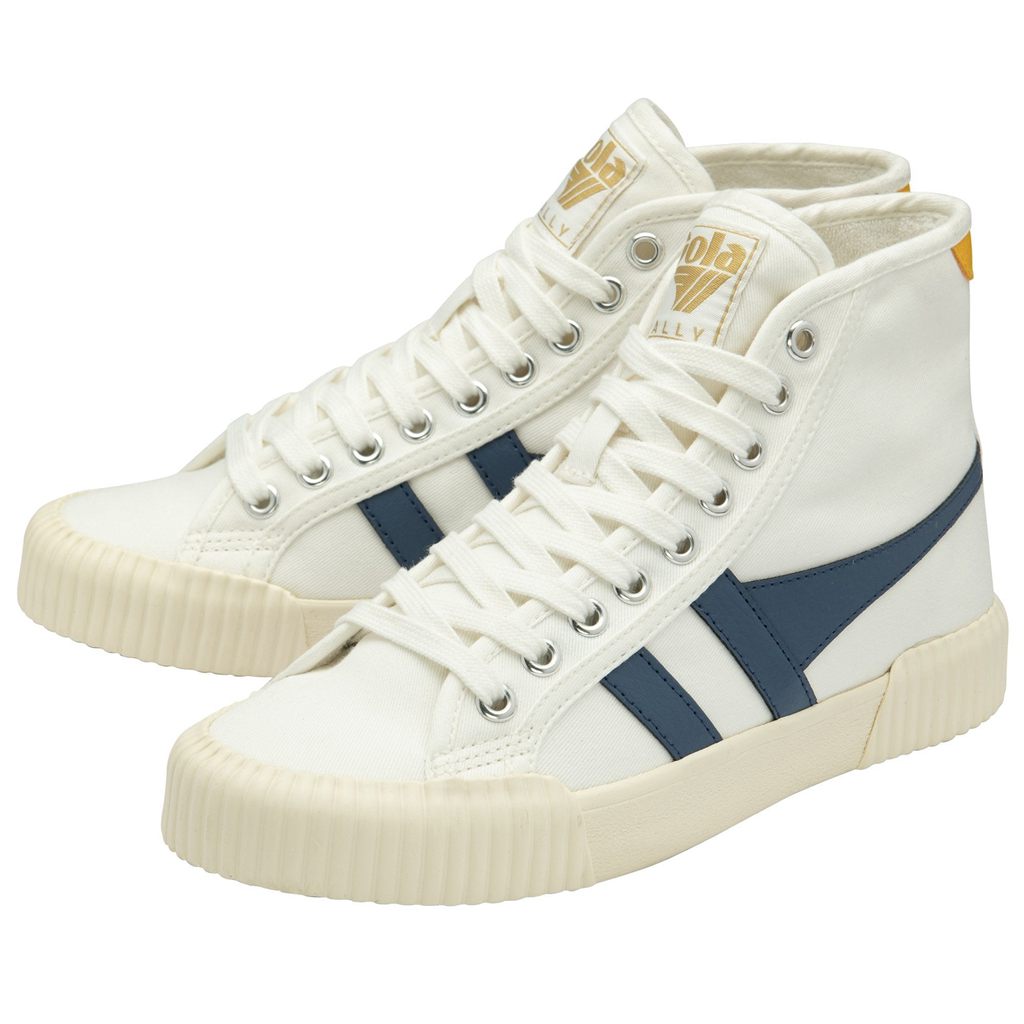 Gola Vegan Classics Rally High Plimsoll Sneakers Białe Polska | 1598FRTXE