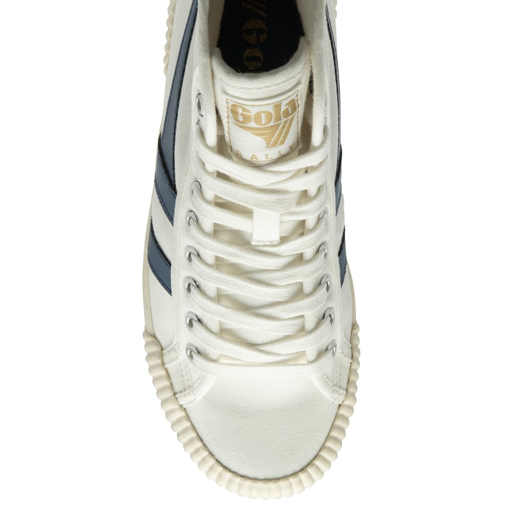 Gola Vegan Classics Rally High Plimsoll Sneakers Białe Polska | 1598FRTXE