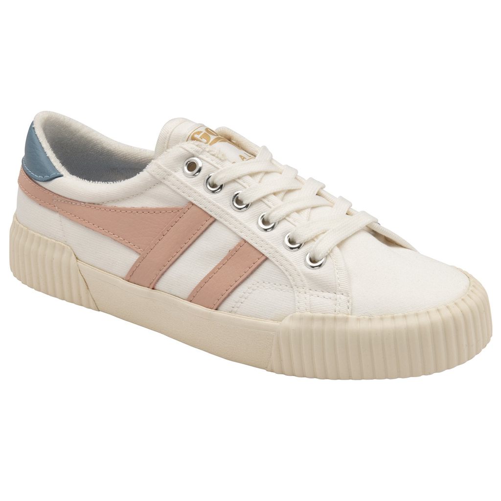 Gola Vegan Classics Rally Plimsoll Sneakers Białe Różowe Polska | 1569TLNYX