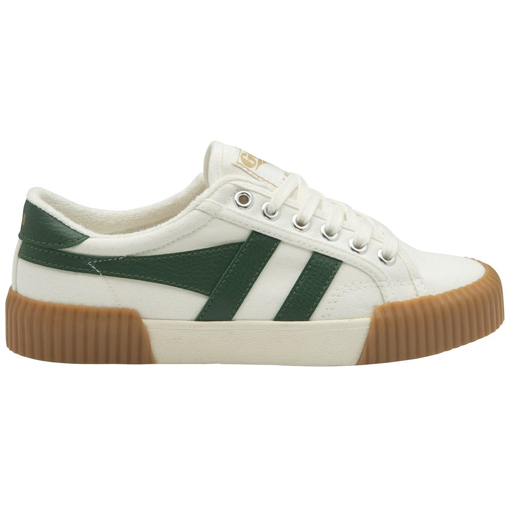 Gola Vegan Classics Rally Plimsoll Sneakers Białe Zielone Polska | 6048EFNSQ