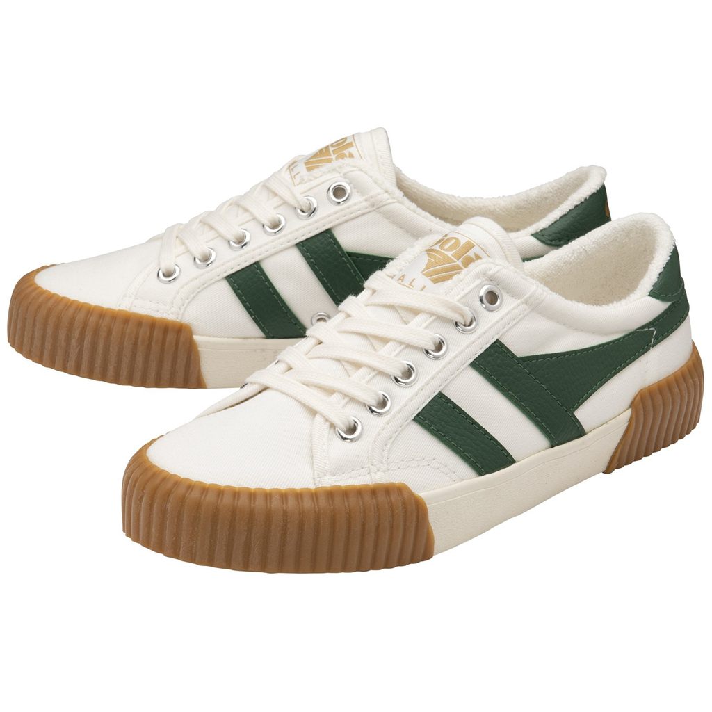 Gola Vegan Classics Rally Plimsoll Sneakers Białe Zielone Polska | 6048EFNSQ