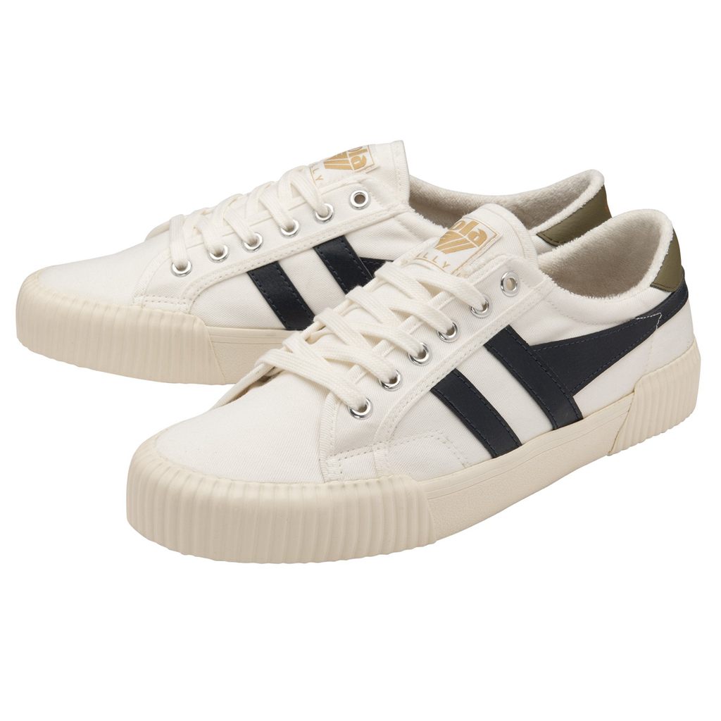 Gola Vegan Classics Rally Plimsoll Sneakers Białe Granatowe Khaki Polska | 6547EOFPG