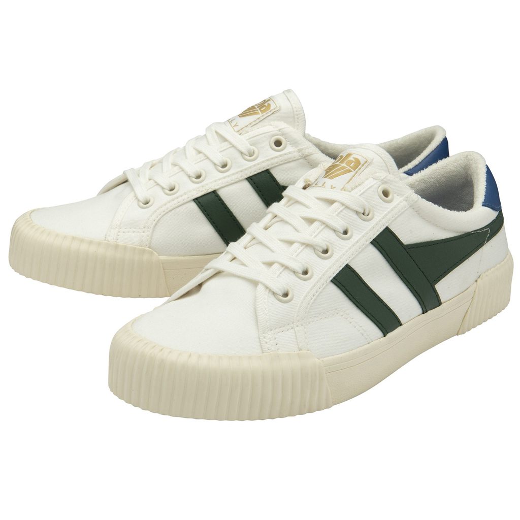 Gola Vegan Classics Rally Plimsoll Sneakers Białe Niebieskie Polska | 2689JKWMR
