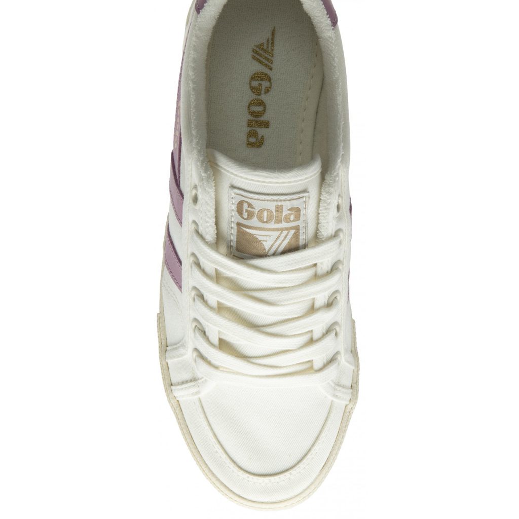Gola Vegan Classics Stratus Plimsoll Sneakers Białe Polska | 0198NSLHF
