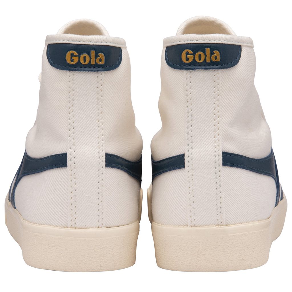 Gola Vegan Classics Tennis Mark Cox High Sneakers Białe Niebieskie Polska | 4736BWXGQ