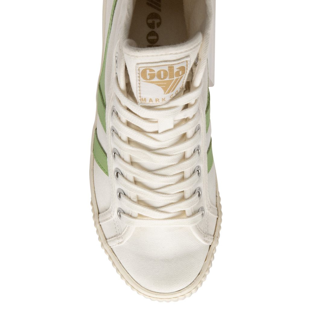 Gola Vegan Classics Tennis Mark Cox High Sneakers Białe Zielone Polska | 6237LBJXO