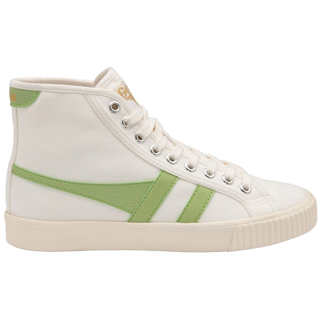 Gola Vegan Classics Tennis Mark Cox High Sneakers Białe Zielone Polska | 6237LBJXO