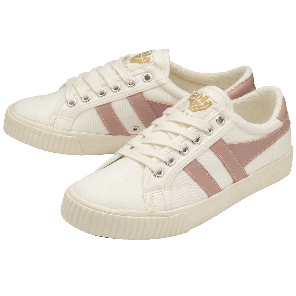 Gola Vegan Classics Tennis Mark Cox Sneakers Białe Różowe Polska | 7315PRVWK