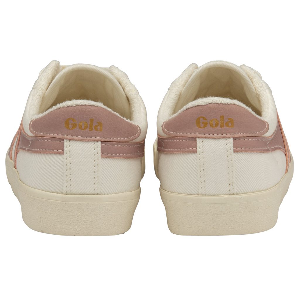 Gola Vegan Classics Tennis Mark Cox Sneakers Białe Różowe Polska | 7315PRVWK