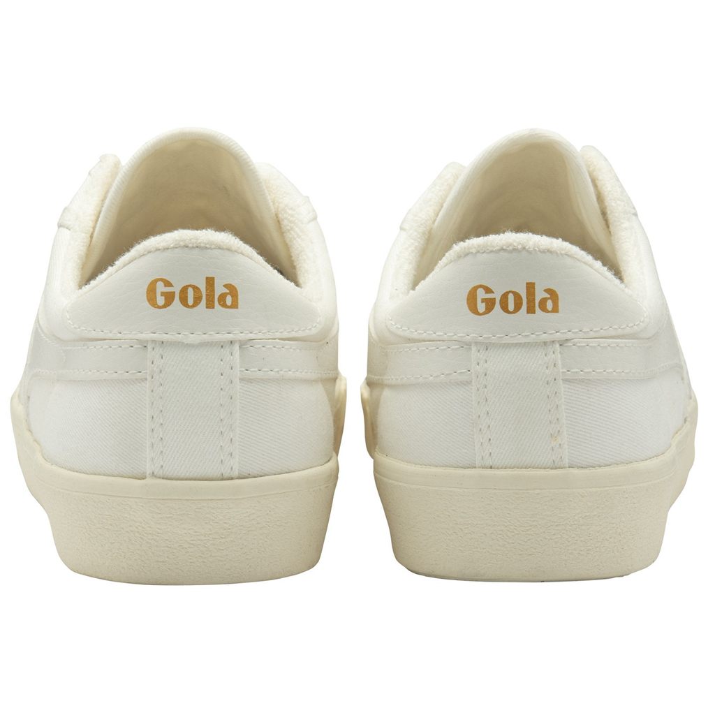 Gola Vegan Classics Tennis Mark Cox Sneakers Białe Białe Polska | 4068EJFIW
