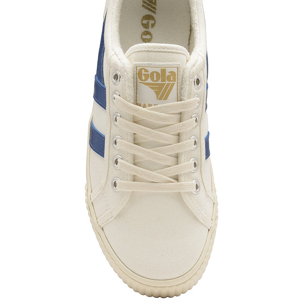Gola Vegan Classics Tennis Mark Cox Sneakers Białe Niebieskie Polska | 0763BSJFA
