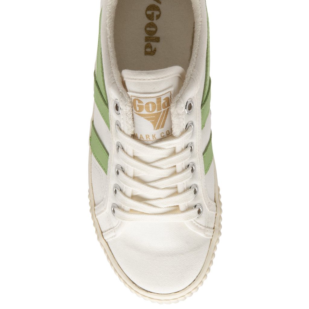 Gola Vegan Classics Tennis Mark Cox Sneakers Białe Zielone Polska | 2501KDJPA
