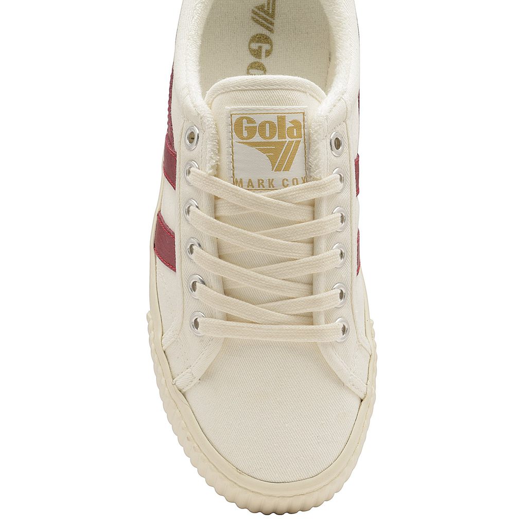 Gola Vegan Classics Tennis Mark Cox Sneakers Białe Jasny Czerwone Polska | 7830YNJSP