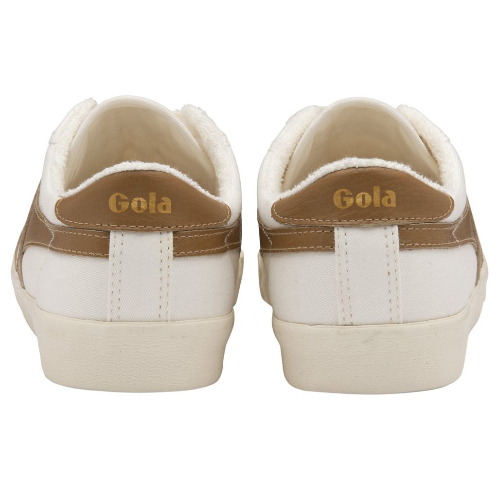 Gola Vegan Classics Tennis Mark Cox Sneakers Białe Brązowe Polska | 9035DHUOK