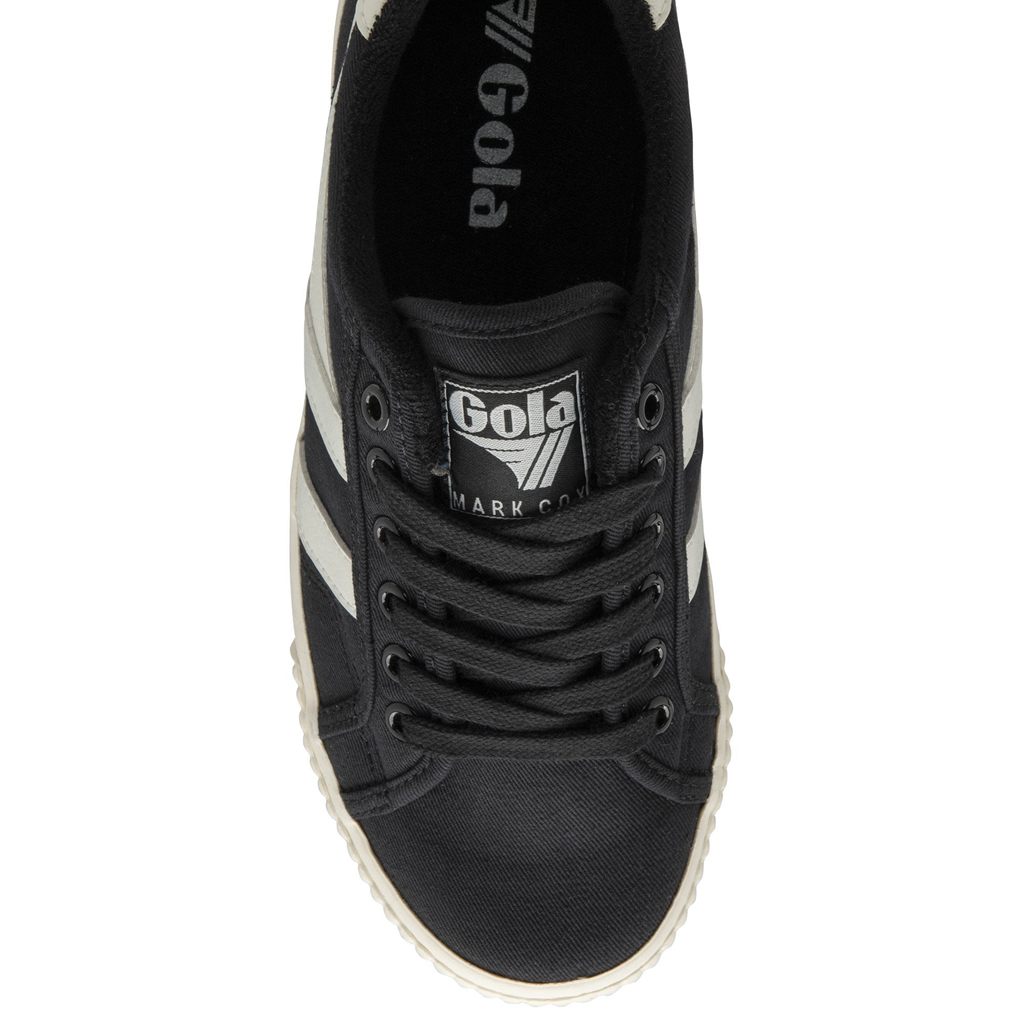 Gola Vegan Classics Tennis Mark Cox Sneakers Czarne Białe Polska | 8419XNKFL